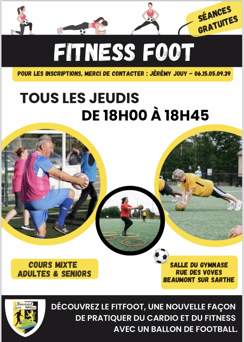 Lancement du fitness foot tous les jeudis 