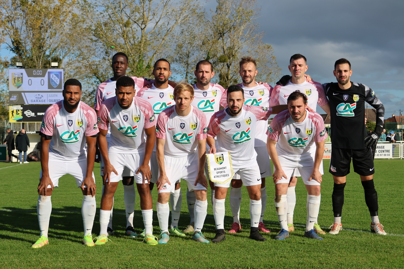 BEAUMONT SA : ✅ ✅ ✅ ✅  LA CHÂTAIGNERAIE : ❌ ✅ ❌ ✅  Qualification historique 😍  #bsachâ #CoupedeFrance