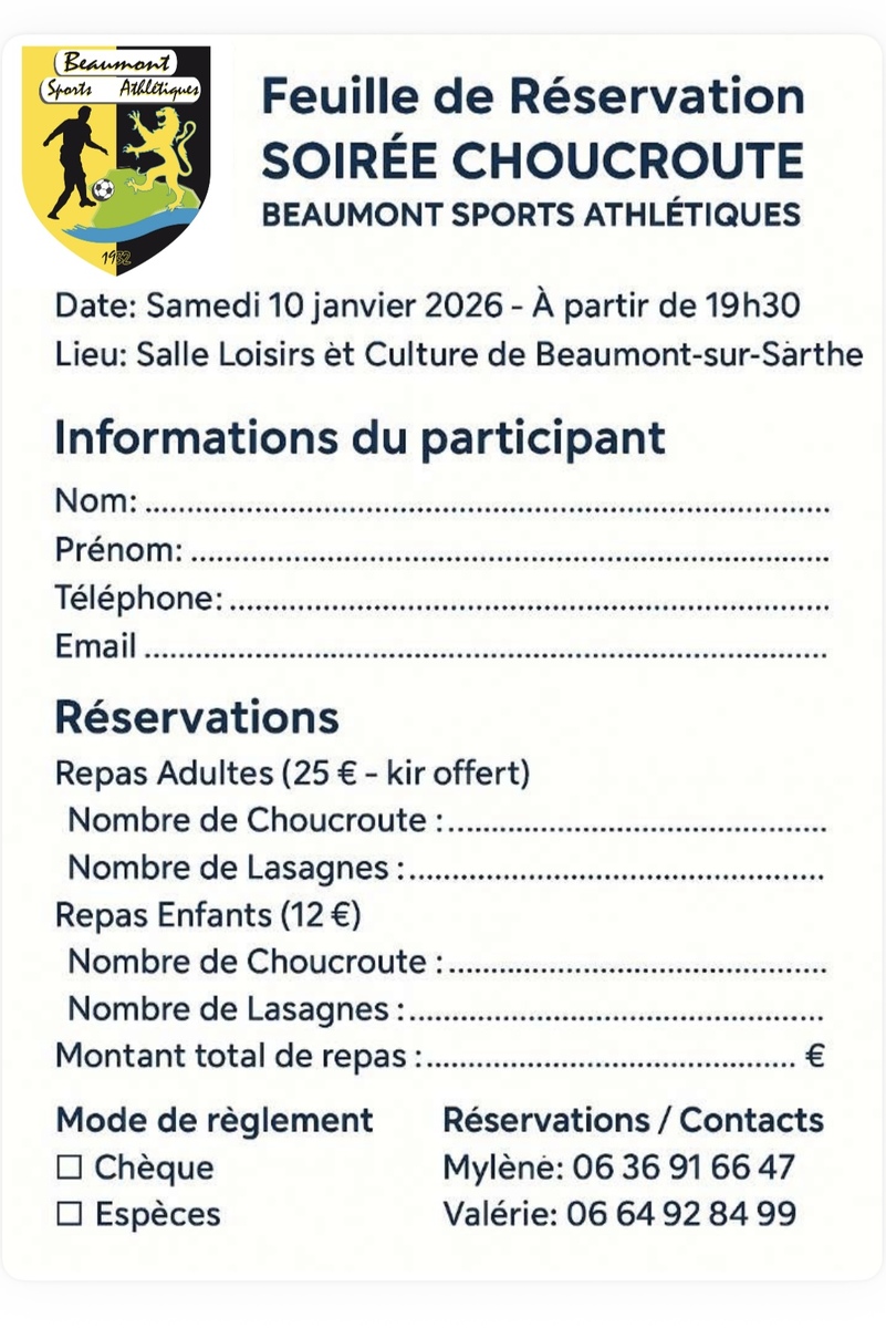 Bulletin d’inscription