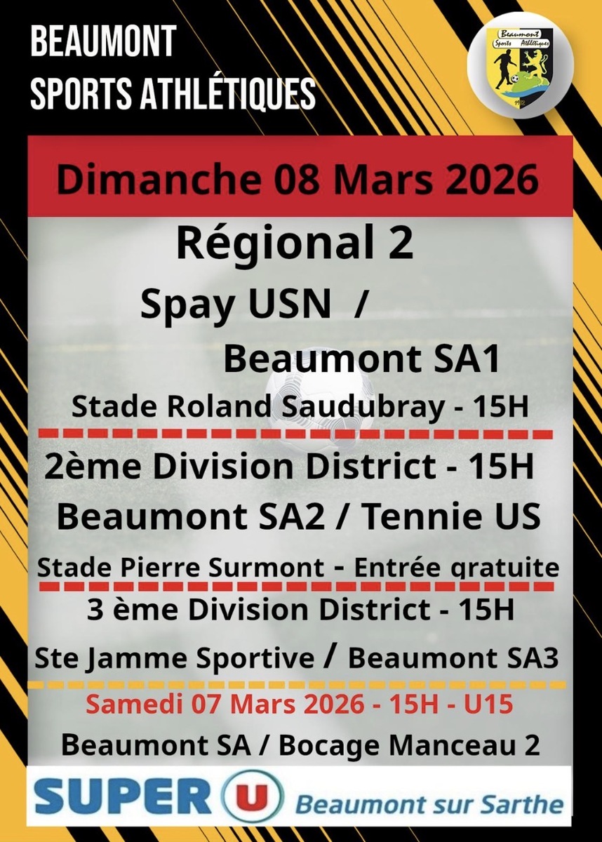 Agenda Sportif du BSA