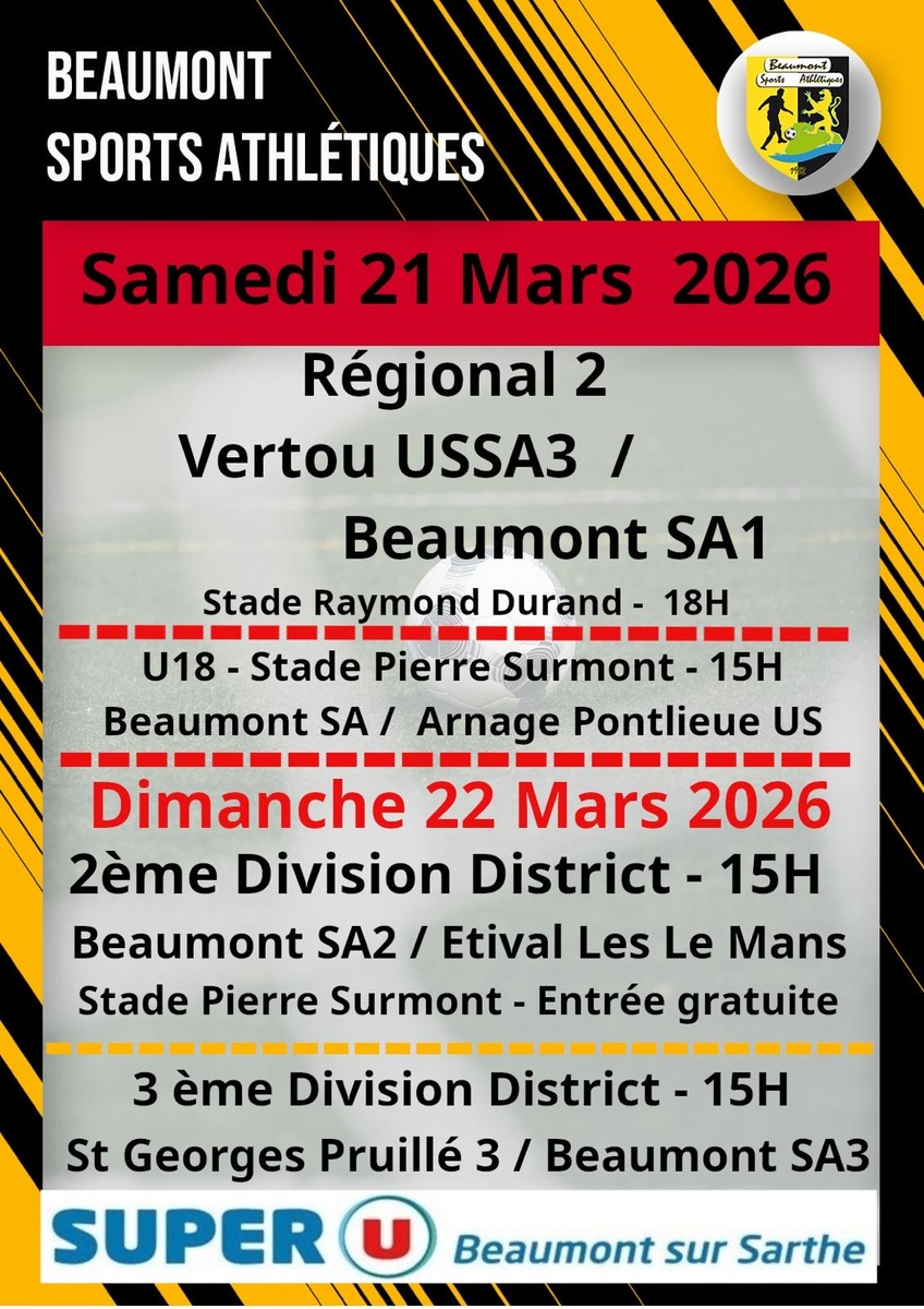 Agenda Sportif du BSA