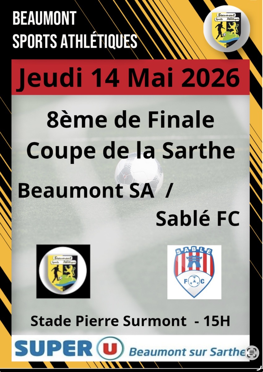 8ème de finale de la Coupe de la Sarthe