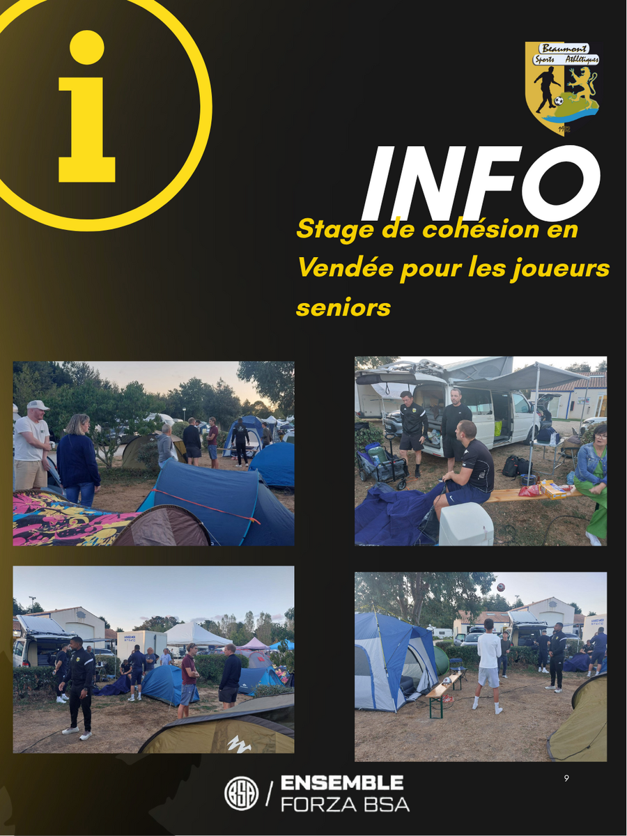 Stage de cohésion en Vendée pour les seniors