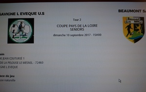 Deuxième Tour de Coupe Pays de la Loire