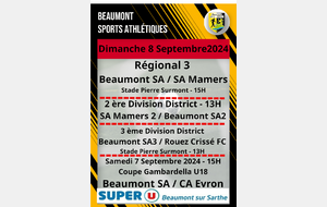 Agenda Sportif du Beaumont SA