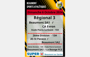 Agenda Sportif du Beaumont SA