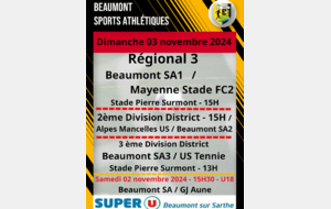 Agenda Sportif du BSA