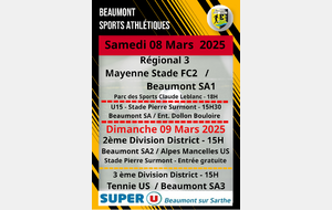 Agenda Sportif du BSA 