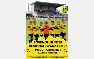 Tournoi Inter-régional U11  -  Samedi 13 Juin 2026