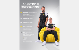 Le Prog' du week-end !  📆 Samedi 26 et Dimanche 27 Septembre.