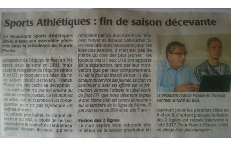 Assemblée générale du Beaumont SA