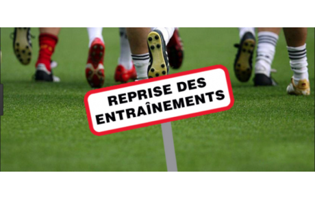 Reprise des entraînements jeunes 2018-2019