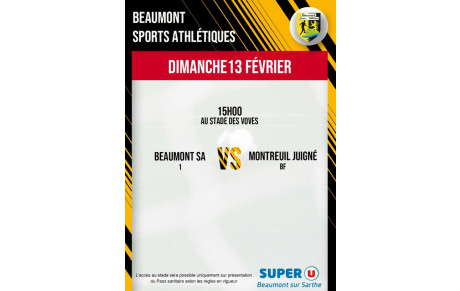 Match de championnat de Régional 3 qui avait été reporté.
