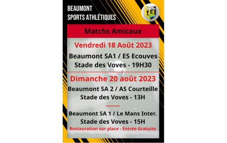 Matchs de préparation