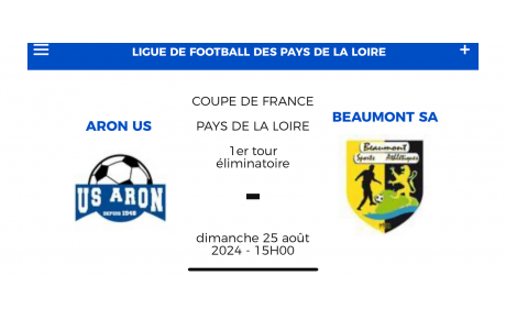 1er tour éliminatoire de coupe de France