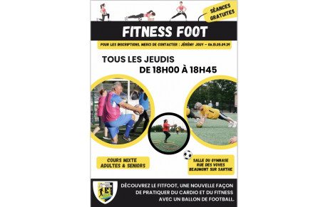 Lancement du fitness foot tous les jeudis 