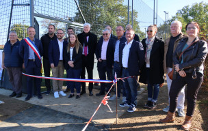 Inauguration du terrain Five ( Crédit photo : Gilles Sillé )